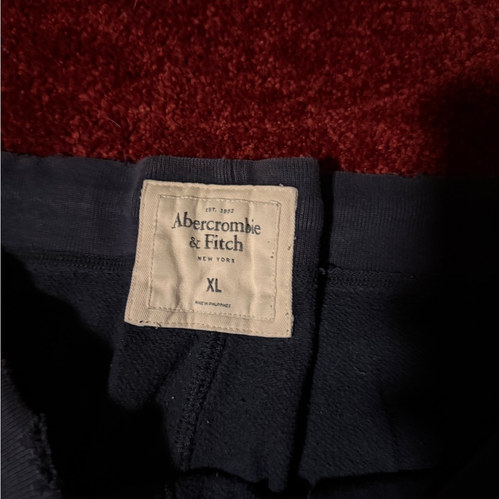 Abercrombie & Fitch Black Sweatpants with Logo - Picture 2 of 3